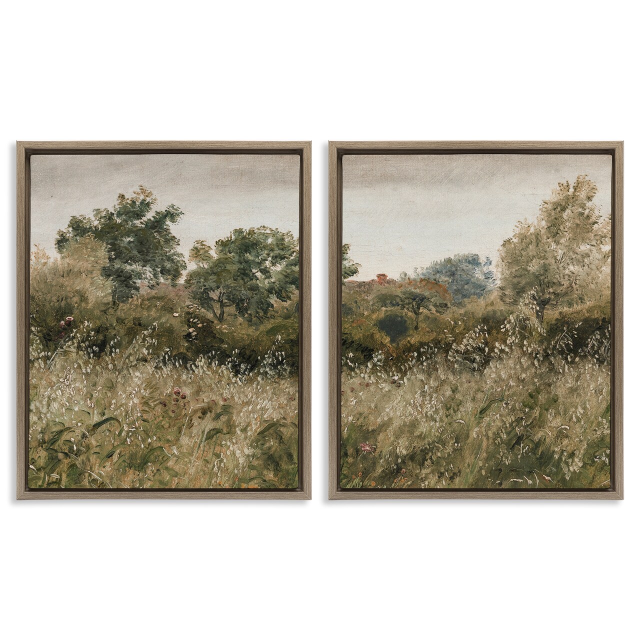 Stupell Industries Rural Foliage Thicket 2pc Floating Frame Set, design by Lettered and Lined